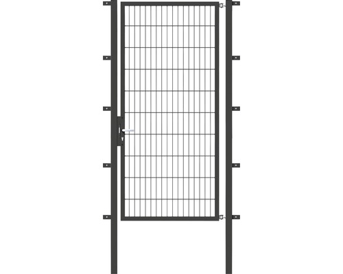 Stabgitter-Einzeltor ALBERTS Flexo 100 x 200 cm inkl. Pfosten 6 x 6 cm anthrazit