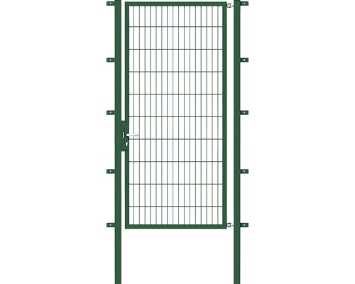 Stabgitter-Einzeltor ALBERTS Flexo 100 x 200 cm inkl. Pfosten 6 x 6 cm grün