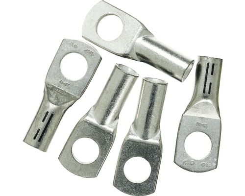Haupa BLV290438 Presskabelschuh M12 35 mm² 5 Stück Mehrere Kabelschuhe aus Metall mit Befestigungsloch