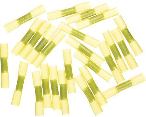 Haupa BLV363504 Stoßverbinder isoliert 2,5-6 mm² gelb 25 Stück Quetschverbinder aus Kunststoff