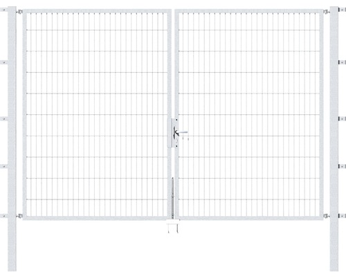 Stabgitter-Doppeltor ALBERTS Flexo Typ 6/5/6 300 x 200 cm inkl. Pfosten 8 x 8 cm feuerverzinkt Stabgitter-Doppeltor ALBERTS Flexo Typ 6/5/6 300 x 200 cm inkl. Pfosten 8 x 8 cm feuerverzinkt