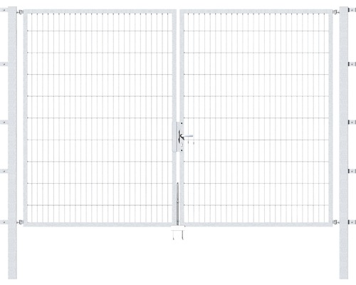 Stabgitter-Doppeltor ALBERTS Flexo 300 x 200 cm inkl. Pfosten 8 x 8 cm feuerverzinkt