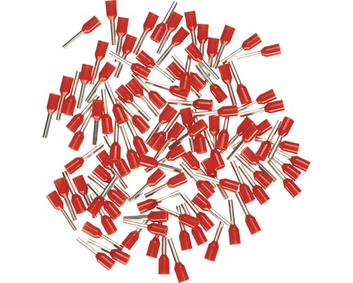 Haupa 270804 Aderendhülsen Isoliert 1 mm² rot 100 Stück Viele Aderendhülsen