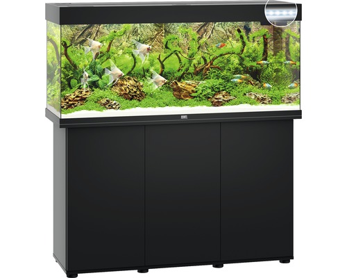 Aquarium mit Unterschrank und Fischbesatz