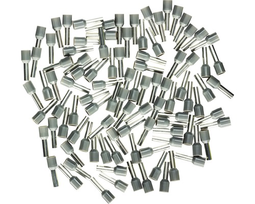 Haupa 270814 Aderendhülsen Isoliert 4 mm² grau 100 Stück Mehrere Aderendhülsen