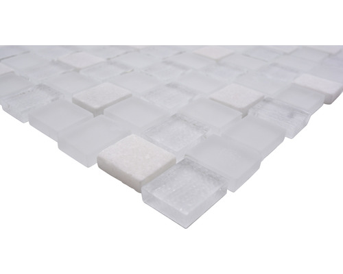 Mosaikfliese aus Glas und Stein