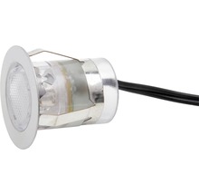 LED Einbauleuchten Set IP44 10-tlg 10x0,05W Cosa 30 edelstahl/weiß Ø 30/22 mm-thumb-0