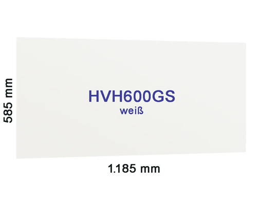 Duschwandelement mit den Maßen 585 x 1185 Millimeter