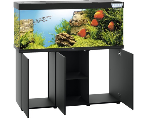 Aquarium mit Unterschrank und integrierter Beleuchtung
