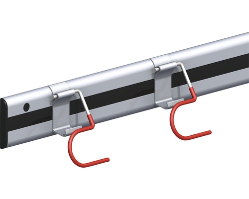 Alfer Gerätehalter Typ 11, 500 mm, Aluminium blank Wandhalterung mit Gerätehaltern