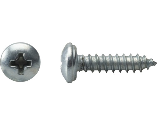 Blechschraube m. Halbrundkopf 3,9x22 mm verzinkt, 1000 Stück Linsenkopfschraube mit Kreuzschlitz