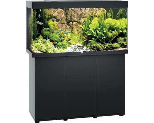 Aquariumkombination JUWEL Rio 350 SBX mit LED-Beleuchtung, Heizer, Filter und Unterschrank schwarz-0