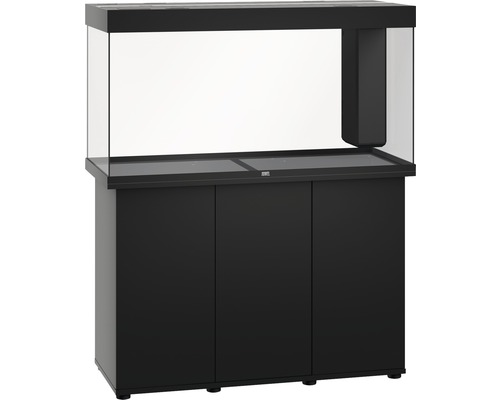 Schwarzes Aquarium mit Unterschrank zur Aufbewahrung