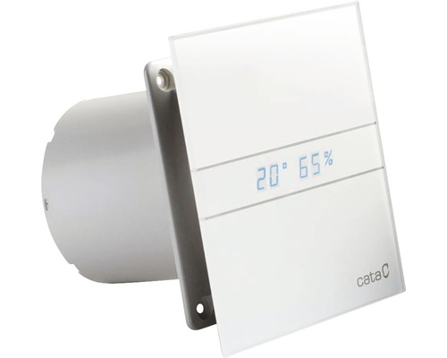 Schachteinbauventilator CATA E100 GTH Ø 100 mit Temperatur und Luftfeuchtigkeitsanzeige-0