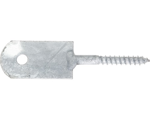 Zaunriegelhalter Schraublasche zum Anschrauben 120x30 mm Holzgewinde feuerverzinkt Metall Ösenschraube