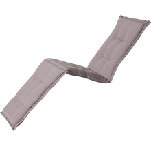 Liegenauflage Madison Panama Baumwolle 190 x 65cm grau-beige