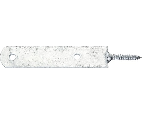 Zaunriegelhalter Schraublasche zum Anschrauben 210x30 mm Holzgewinde feuerverzinkt Pfostenträger mit Schraube