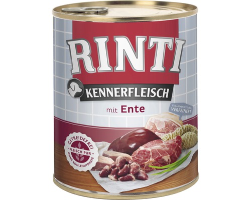 Hundefutter nass RINTI Ente 800 g