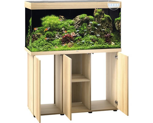 Aquarium mit Unterschrank und LED-Beleuchtung