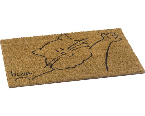Fußmatte mit Katzenmotiv und Schriftzug