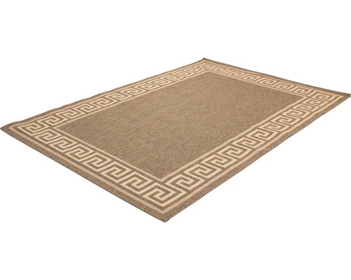 Rechteckiger Teppich mit Mäandermuster