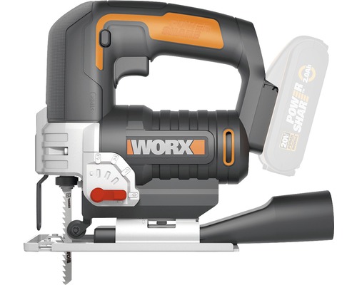 Akku-Pendelhubstichsäge WORX 20V 80mm WX543.9, ohne Akku und Ladegerät