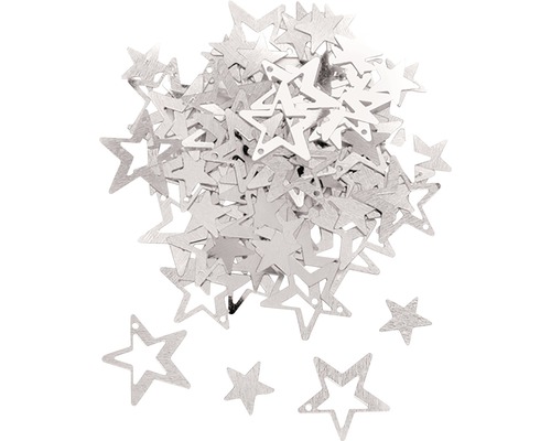 Streuteile Sterne silber 10 mm ca. 500 Stück