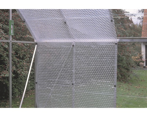 Gewächshaus mit Noppenfolie zur Isolierung