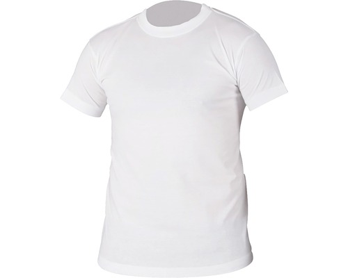 Weißes T-Shirt mit Rundhalsausschnitt