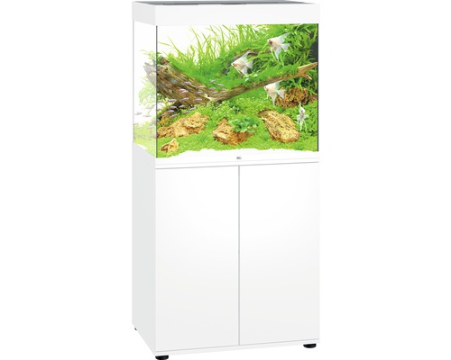 Aquariumkombination JUWEL Lido 200 SBX mit LED-Beleuchtung, Heizer, Filter und Unterschrank weiß