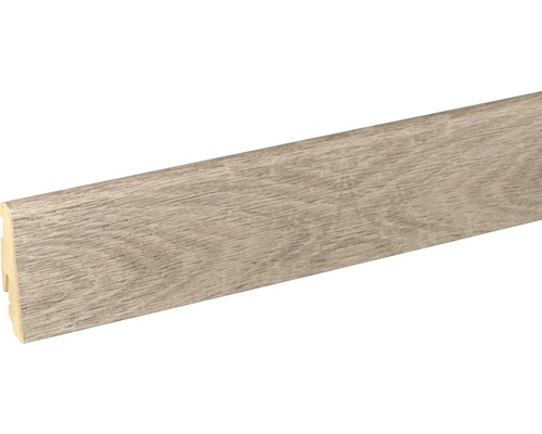 SKANDOR Sockelleiste Eiche sägerauh FU60L 18 x 58 x 2400 mm Sockelleiste aus Holz