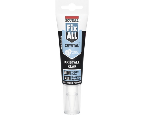 Soudal Fix ALL Crystal Montagekleber transparent 125 g Soudal Fix ALL Crystal Klebstoff Tube