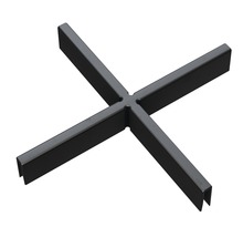 Kreuzförmige Feuerkorb-Basis aus Metall