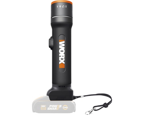 Akku-LED-4-in-1- Flexi-Leuchte WORX 20V SOS Funktion WX027.9, ohne Akku und Ladegerät Akku-LED-4-in-1- Flexi-Leuchte WORX 20V SOS Funktion WX027.9, ohne Akku und Ladegerät