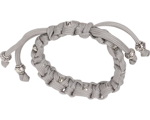 Geflochtenes Armband mit Zierperlen