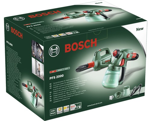 Bosch PFS 2000 Farbsprühsystem im Karton