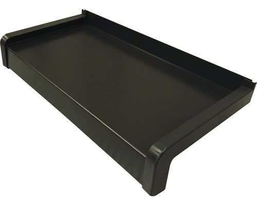 Schwarze Auffangwanne aus Kunststoff