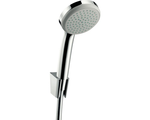 Handbrause Set hansgrohe Croma 100 1jet mit Brauseschlauch 1250 mm chrom 27574000 Handbrause mit Halterung für Dusche