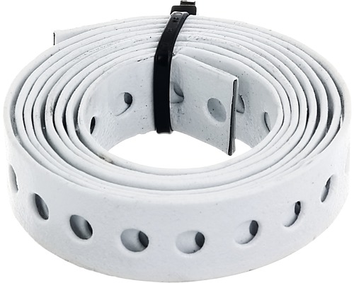 Lochband- und Montageband 12 mm, 1,5 m Rolle, verzinkt