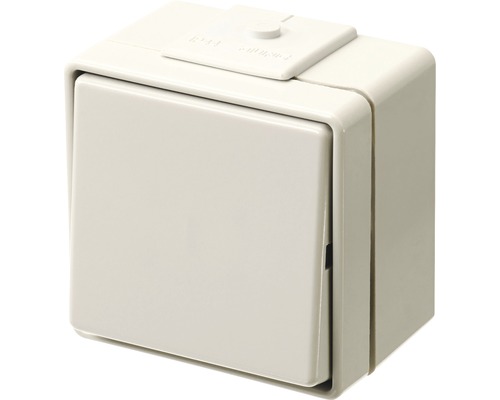 Jung 606 W Feuchtraum Wippschalter Universal Aus-Wechsel Aufputz IP44 grau WG600 Aufputz Schalter