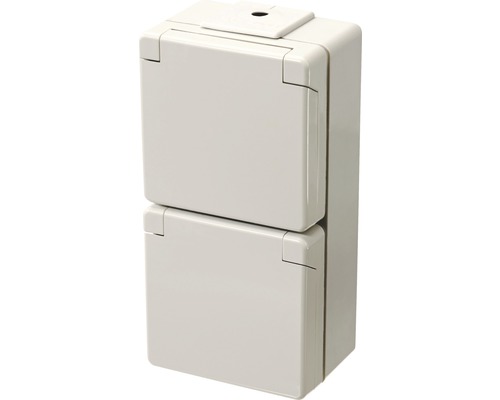 Aufputz Feuchtraum Steckdose für den Außenbereich