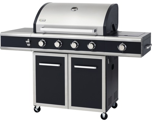 Grillwagen mit vier Brennern und Unterschrank