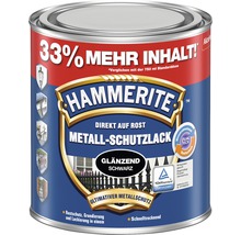 Metall-Schutzlack HAMMERITE glänzend 1 l schwarz-thumb-0