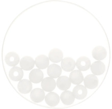 Perle Polaris weiß matt 8 mm 15 Stück