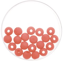 Perle Polaris rot matt 8 mm 15 Stück