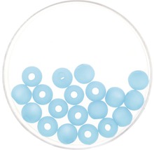 Perle Polaris aqua matt 8 mm 15 Stück