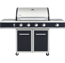 Gasgrill mit vier Brennern, Flaschenöffner und Stauraum