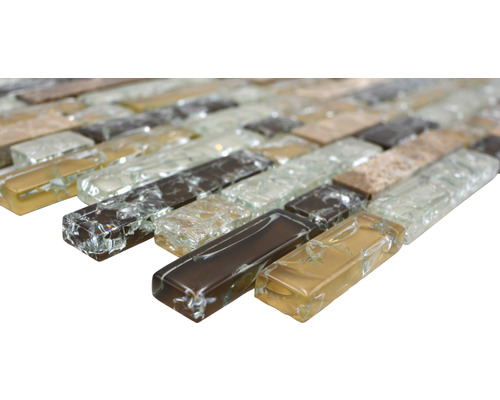 Mosaikfliesen aus Glas und Stein