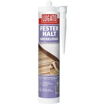 Lugato Fester Halt Sockelfuge Acryl Dichtstoff Kartusche für Laminat, Parkett und Holzdielen