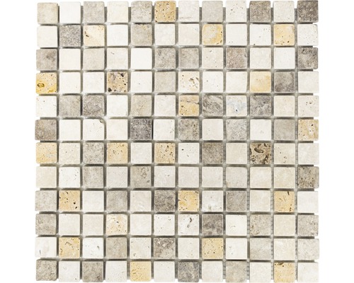 Natursteinmosaik XNT 46380 braun/beige 30,5x30,5 cm